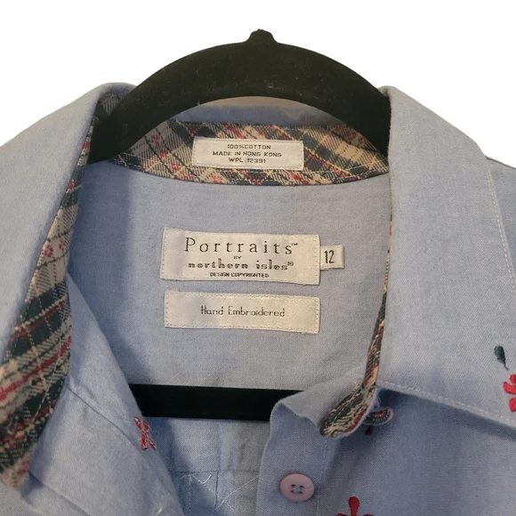 Grandmacore Vintage Portraits by Northern Isles Hand Embroidered 100% Cotton - Picture 4 of 6